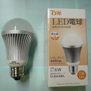東京メタル（トーメ）　調光器対応　一般電球普及形　CLDA6WL-E26（電球色）　