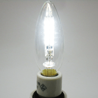 アサヒ LEDシャンデリア電球　クリア　白色